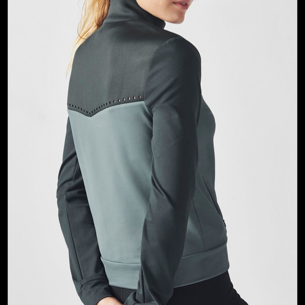 Fabletics Cleo Jacket. Euc. Size Medium. Evergreen - image 2